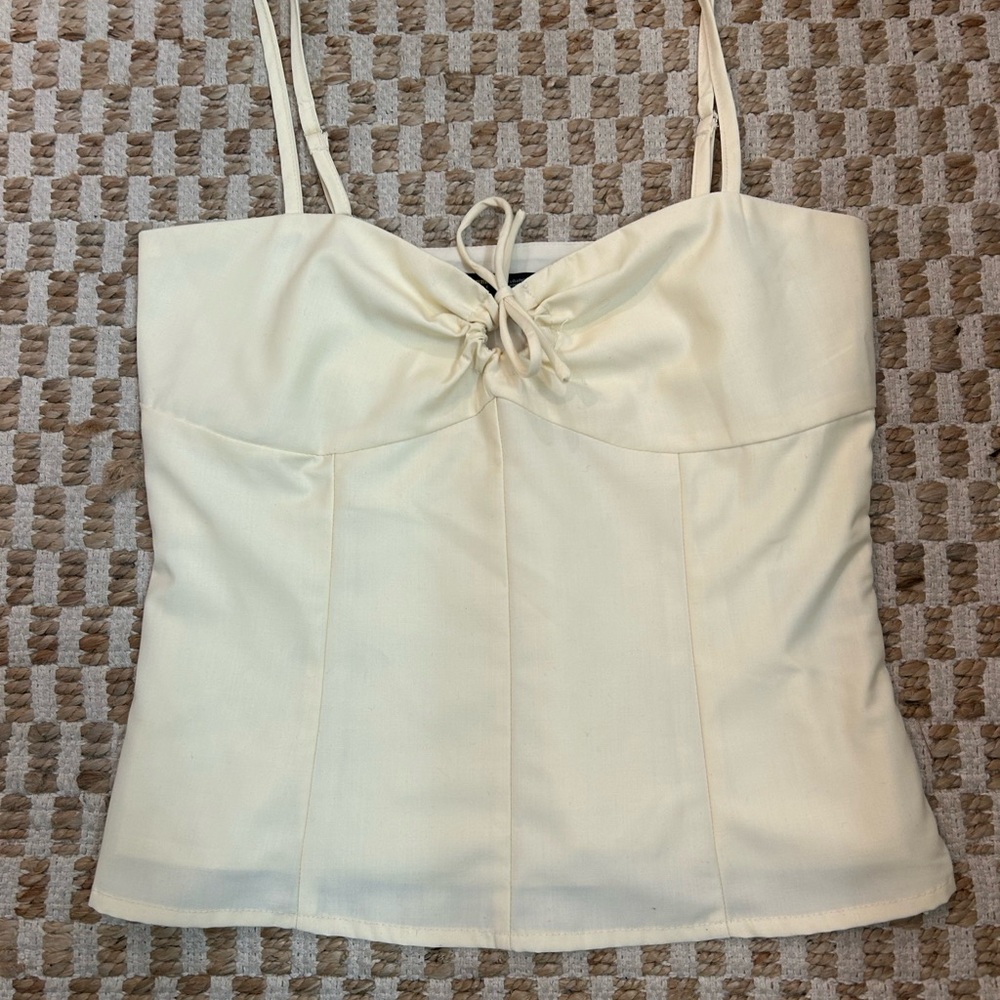 Elegant Cream Women's Top